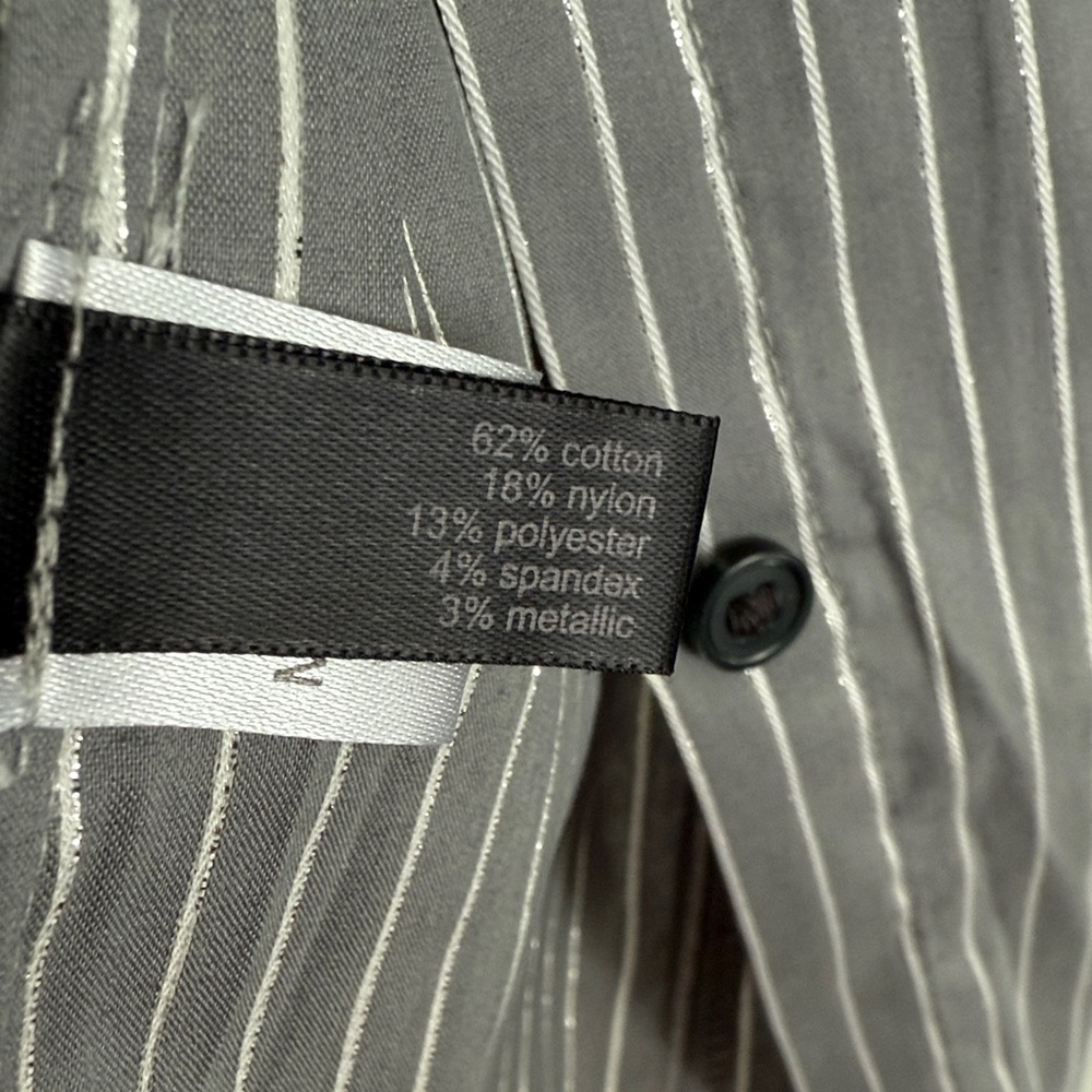 Striped Women’s Button Up Shirt - Picture 6 of 9